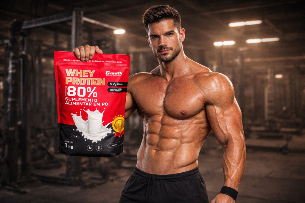 whey protein growth para hipertrofia