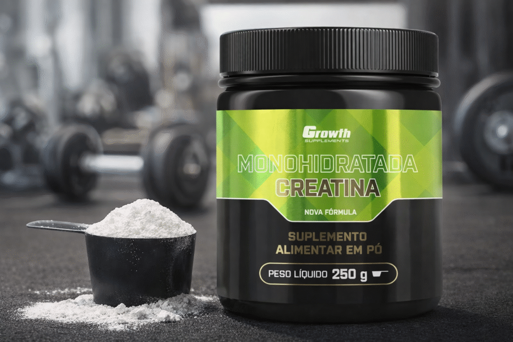 Uma das Melhores Creatinas de 2026: Creatina Monohidratada Growth 1 Creatina Monoditrada Growth