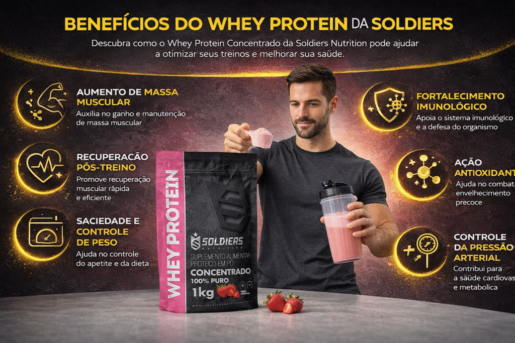 Whey Protein Soldiers é bom? Review Completo do Whey Protein Concentrado da Soldiers Nutrition (Análise Atualizada 2026) 5 Whey Protien soldiers