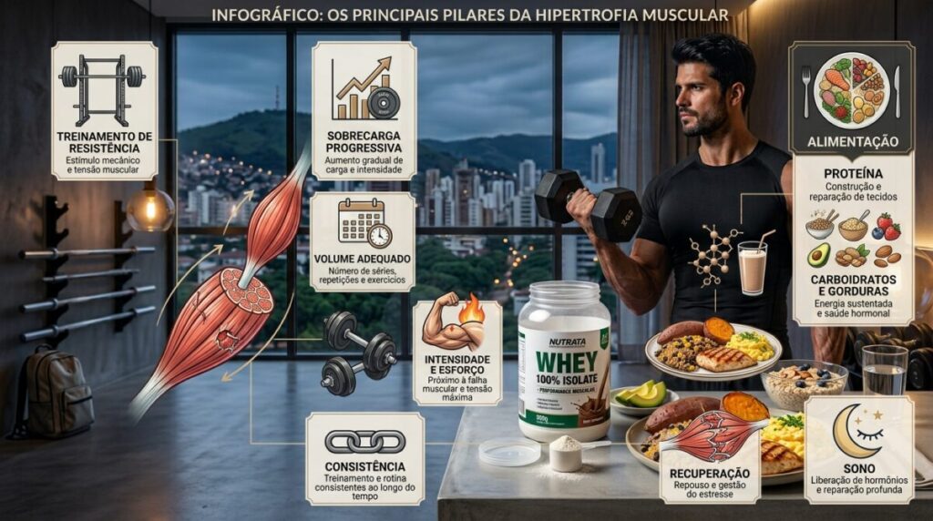 pilares para ganhar massa muscular